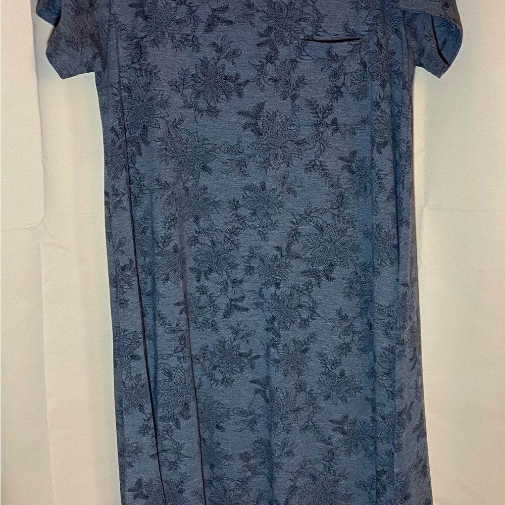 LuLaRoe Carly Gray and Black Patterned Dress